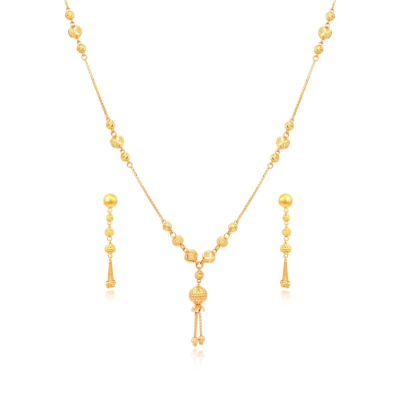 Design Trends in 22kt Gold Necklace set