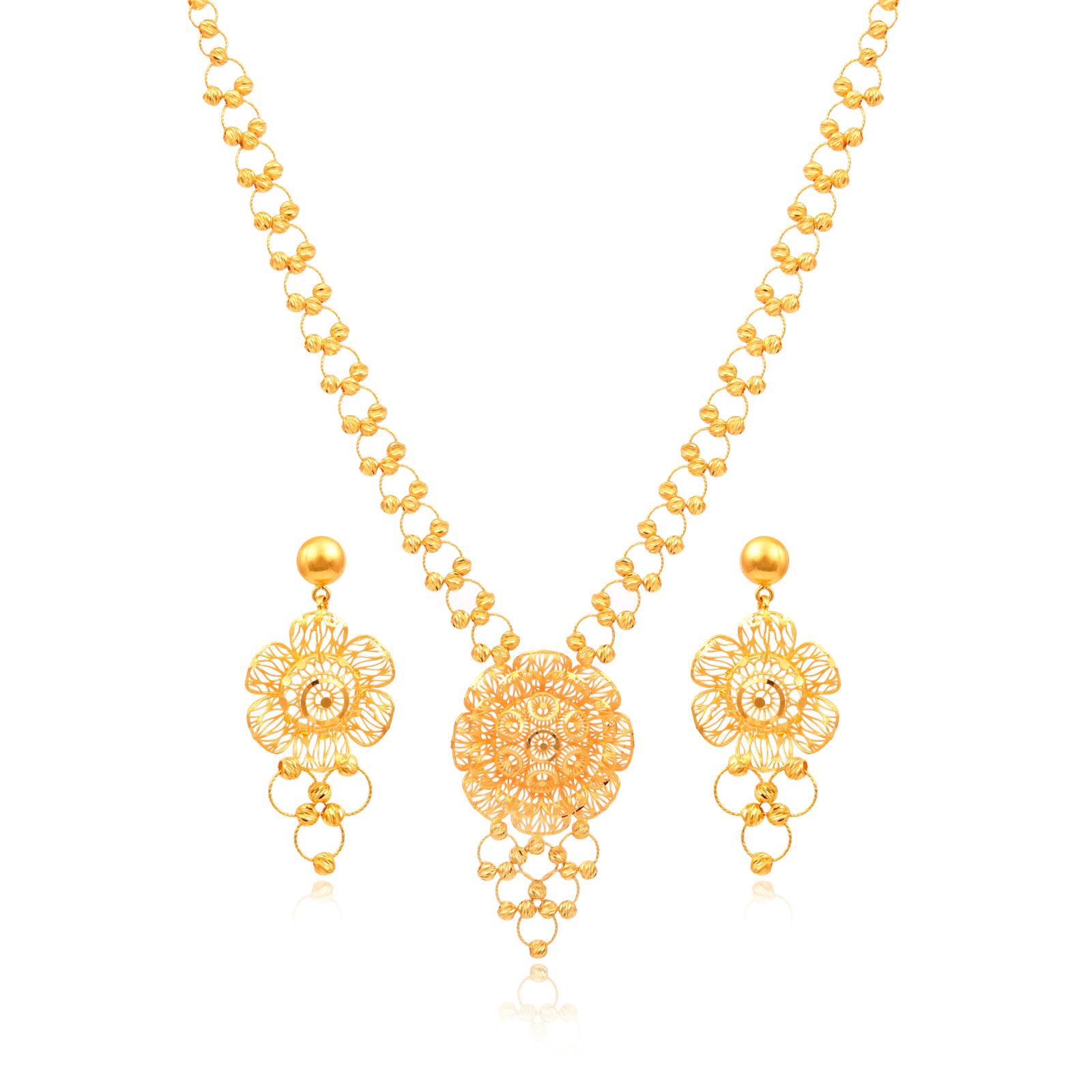 Celebrities and Influencers Rocking 22kt Gold Necklace set