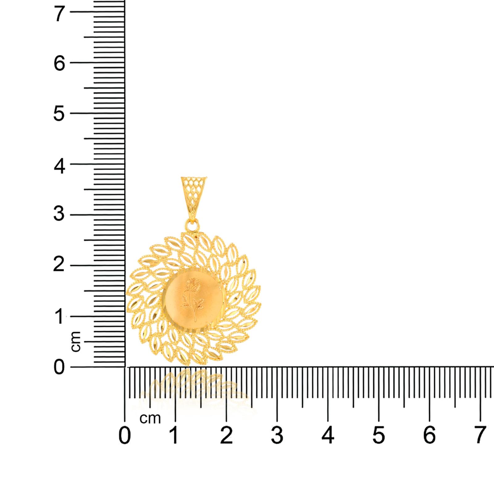 22kt Gold Pendant Embellished with Enchanting - Image 3