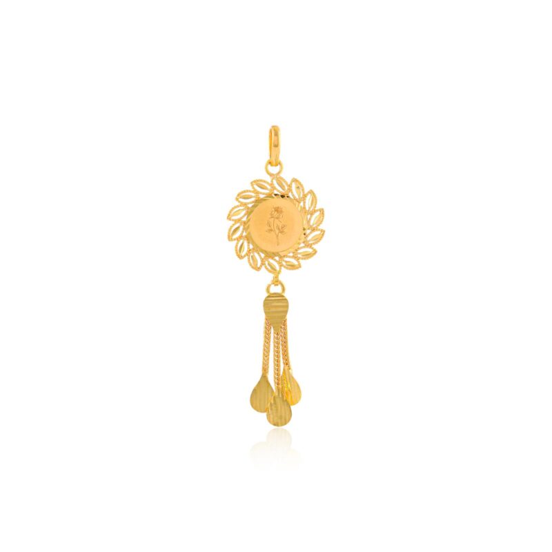 Alternative view of Indulge in Our Collection of 22kt Gold Pendant Sets