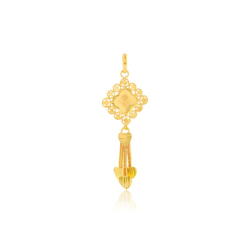 Alternative view of Own Your Shine with 22kt Gold Pendant Sets