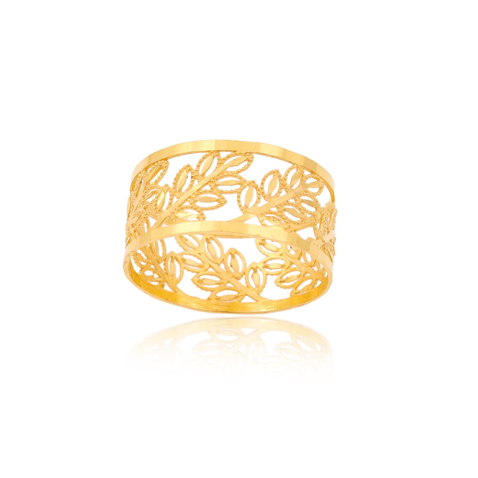 Elegant 22KT Gold Flower Rings for Life?s Every Occasion - Image 2