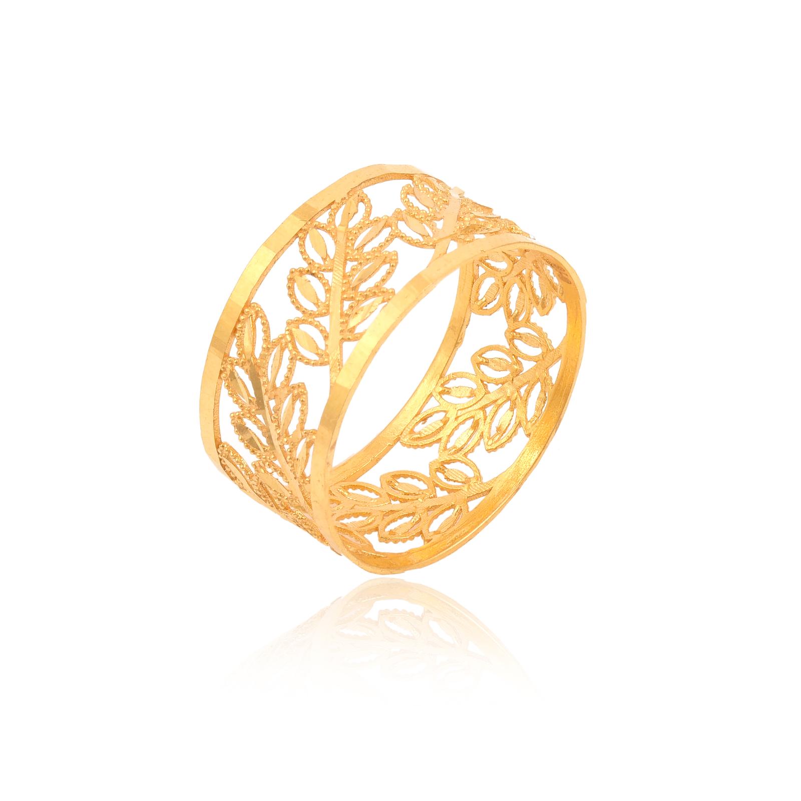 Elegant 22KT Gold Flower Rings for Life?s Every Occasion
