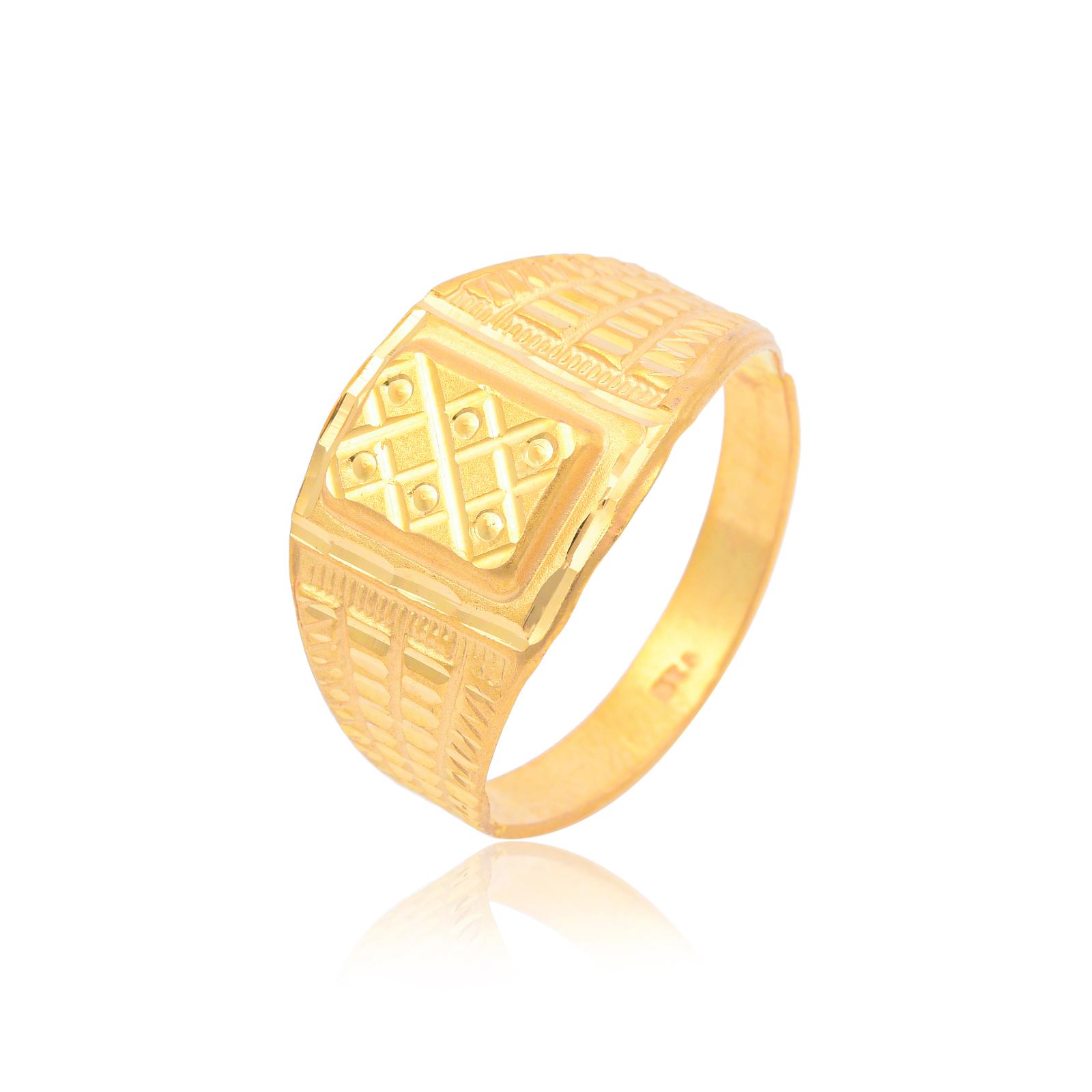 Bold Refined Timeless 22KT Gold Rings for Men