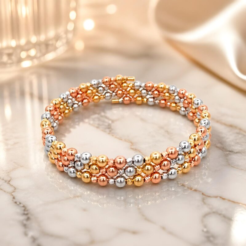 Light Weight Luxury: 18K Free Size Bangle Only at Bafleh Jewellery
