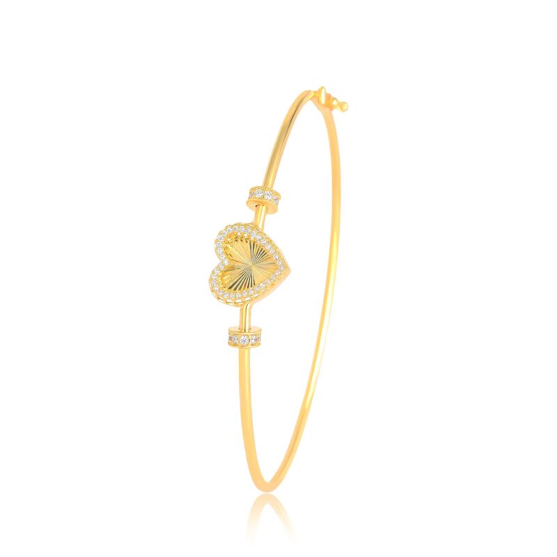 Alternative view of Elevate Your Everyday Elegance with This Lightweight 18K Gold Bangle, Crafted to Perfection at Bafleh Jewellery