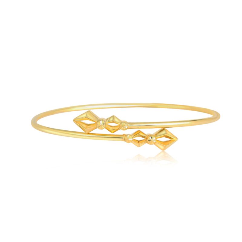 Alternative view of A Touch of Gold, A World of Grace ? Explore Our Lightweight 18K Gold Bangle Only at Bafleh Jewellery