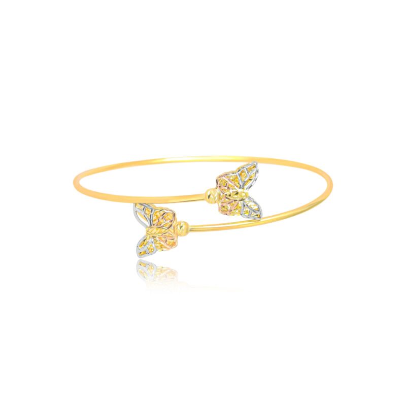 Redefine Daily Glamour with the Lightweight 18K Gold Bangle Designed Exclusively for You by Bafleh Jewellery