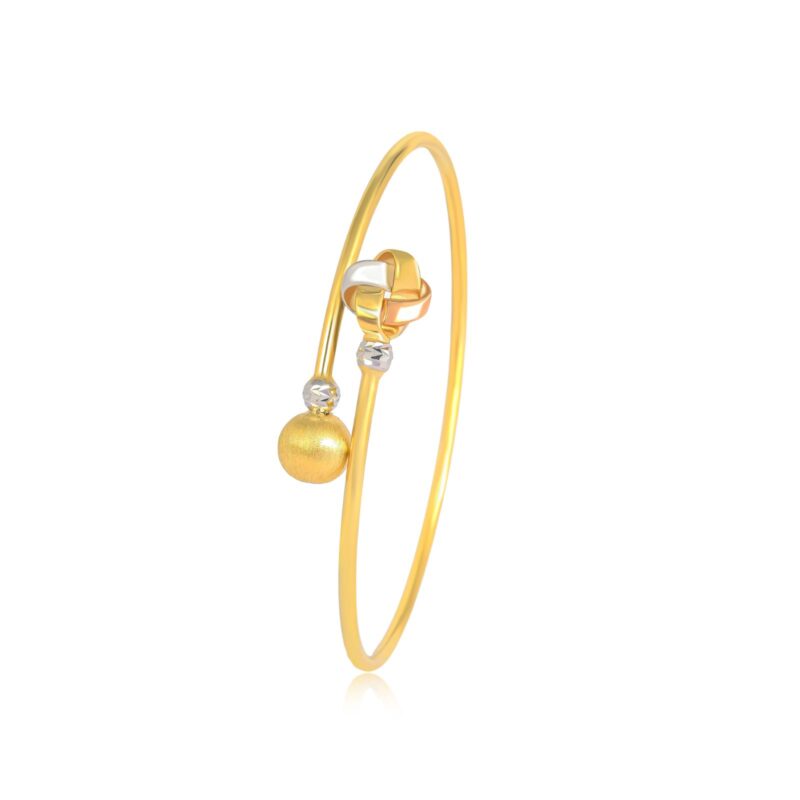 Alternative view of Unmatched Lightness, Unlimited Style ? Discover the Lightweight 18K Gold Bangle Only at Bafleh Jewellery