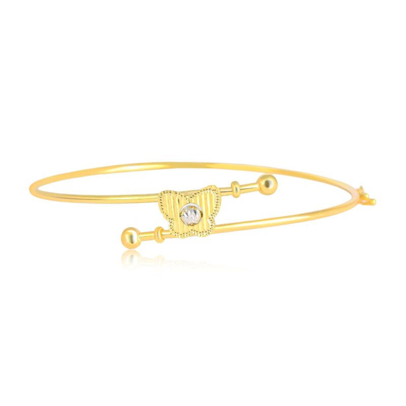 Crafted for Comfort, Styled for Sophistication ? Lightweight 18K Gold Bangle Now at Bafleh Jewellery