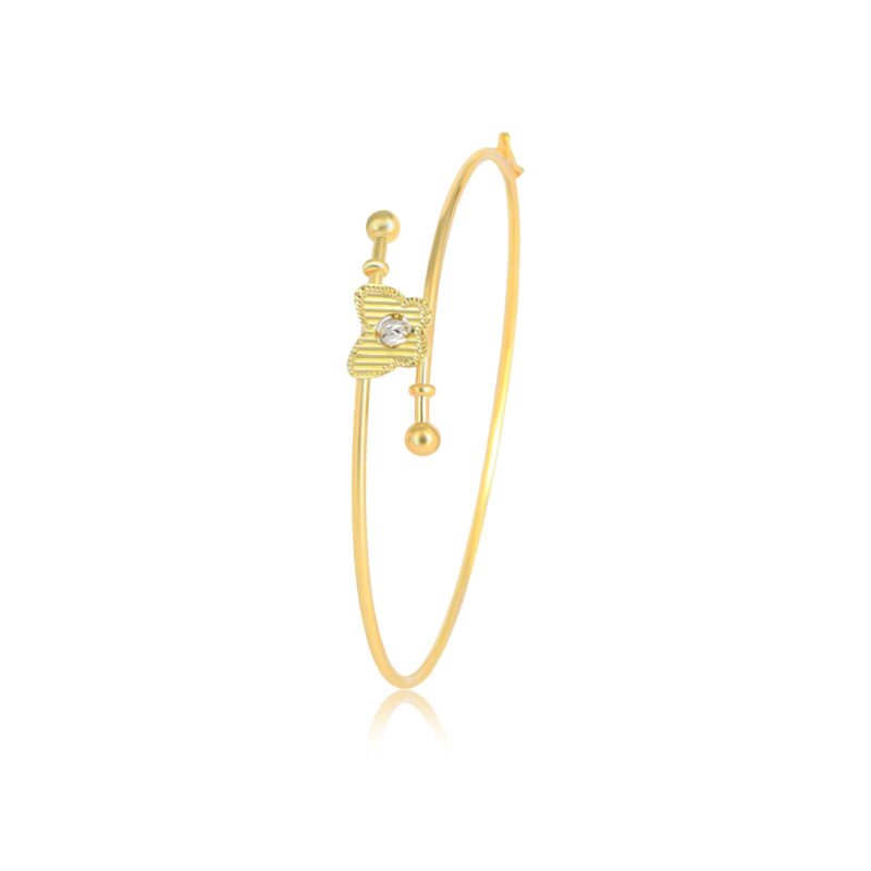 Alternative view of Crafted for Comfort, Styled for Sophistication ? Lightweight 18K Gold Bangle Now at Bafleh Jewellery