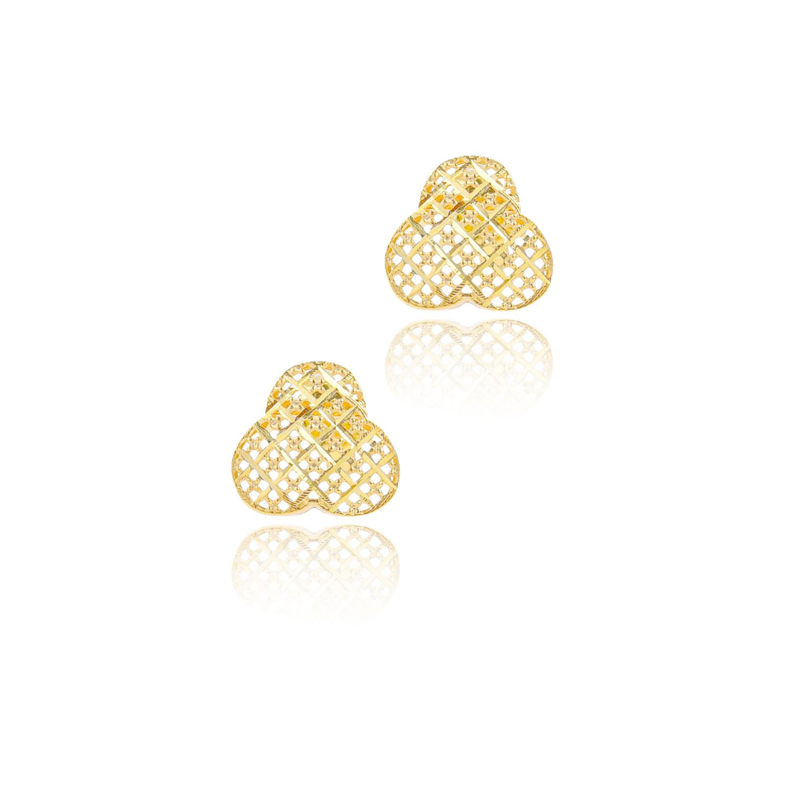 Modern 18K Gold Pendant Set Crafted with Sophisticated Elegance by Bafleh Jewellery - Image 3