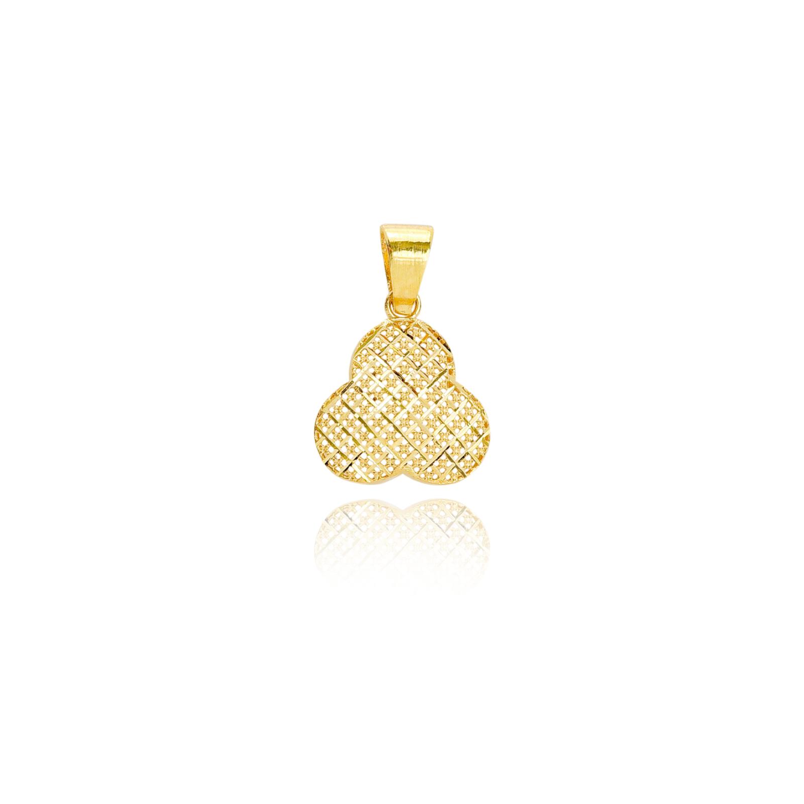 Modern 18K Gold Pendant Set Crafted with Sophisticated Elegance by Bafleh Jewellery - Image 2