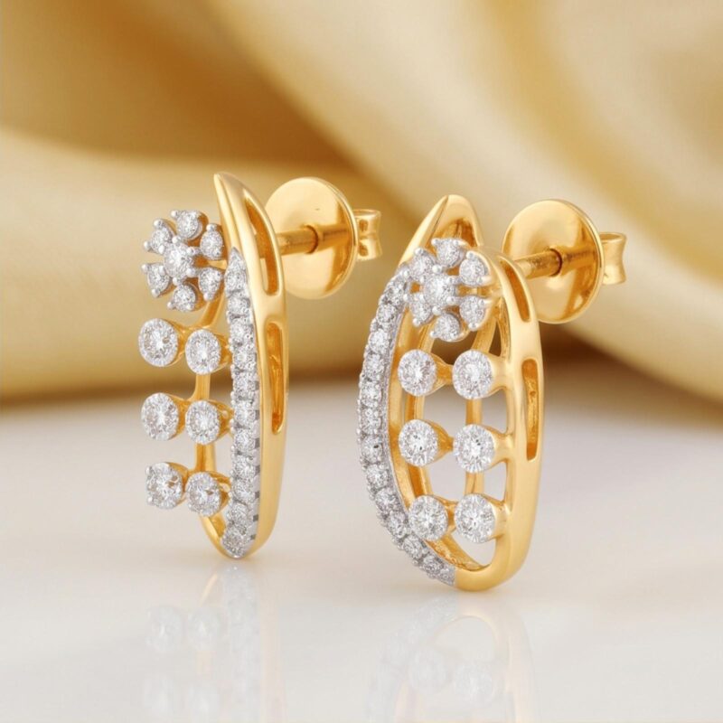 Timeless Brilliance Redefined Discover Exquisite Diamond Earrings by Bafleh Jewellery