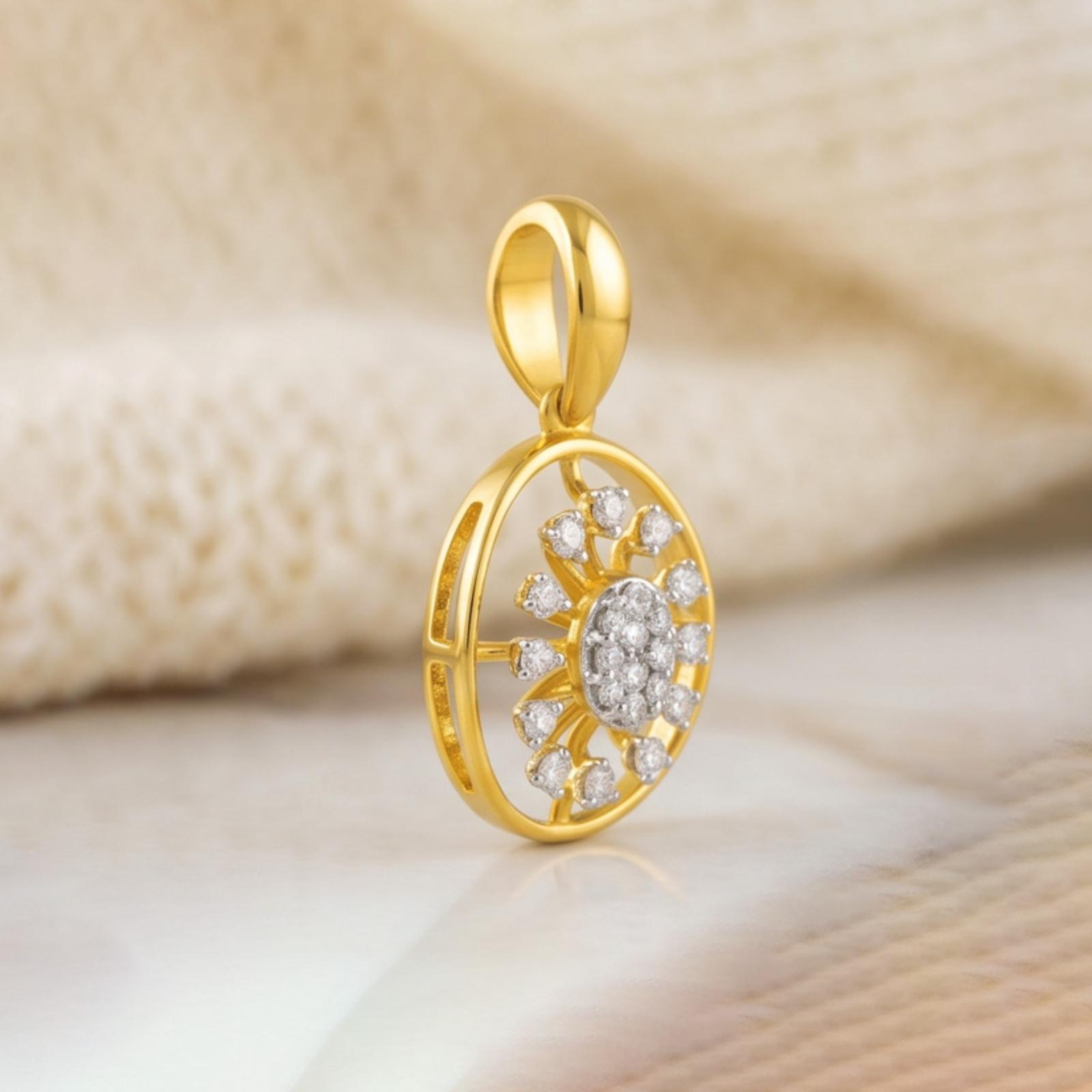 Sparkling Diamond Pendant with IDT Certificate Only at Bafleh Jewellery - Image 4