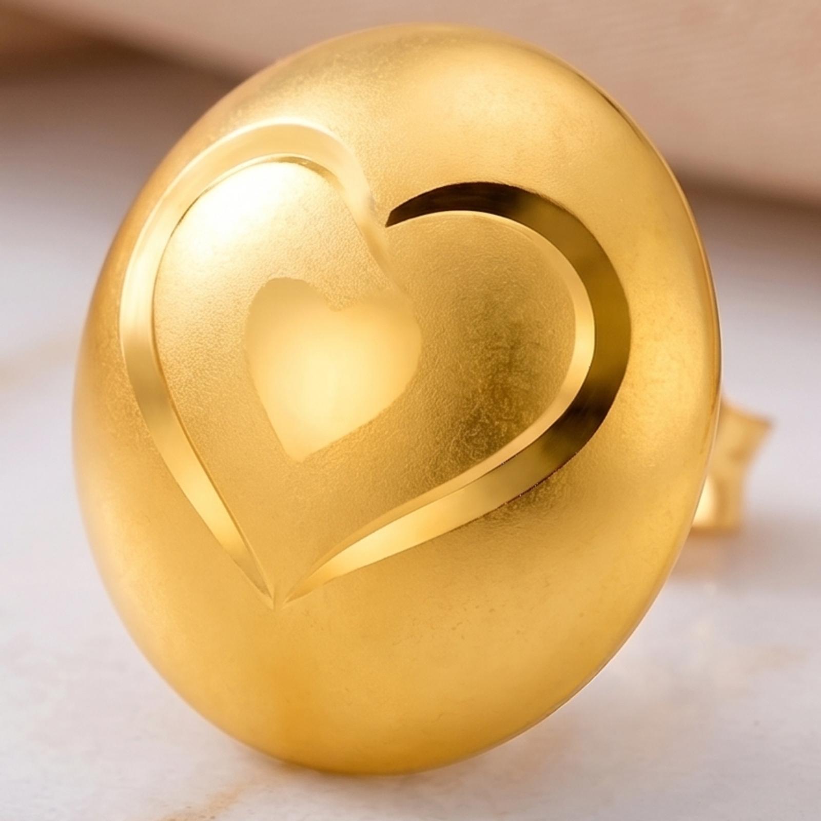 Stylish 21K Gold Earrings Designed for Young Fashion Lovers - Image 2