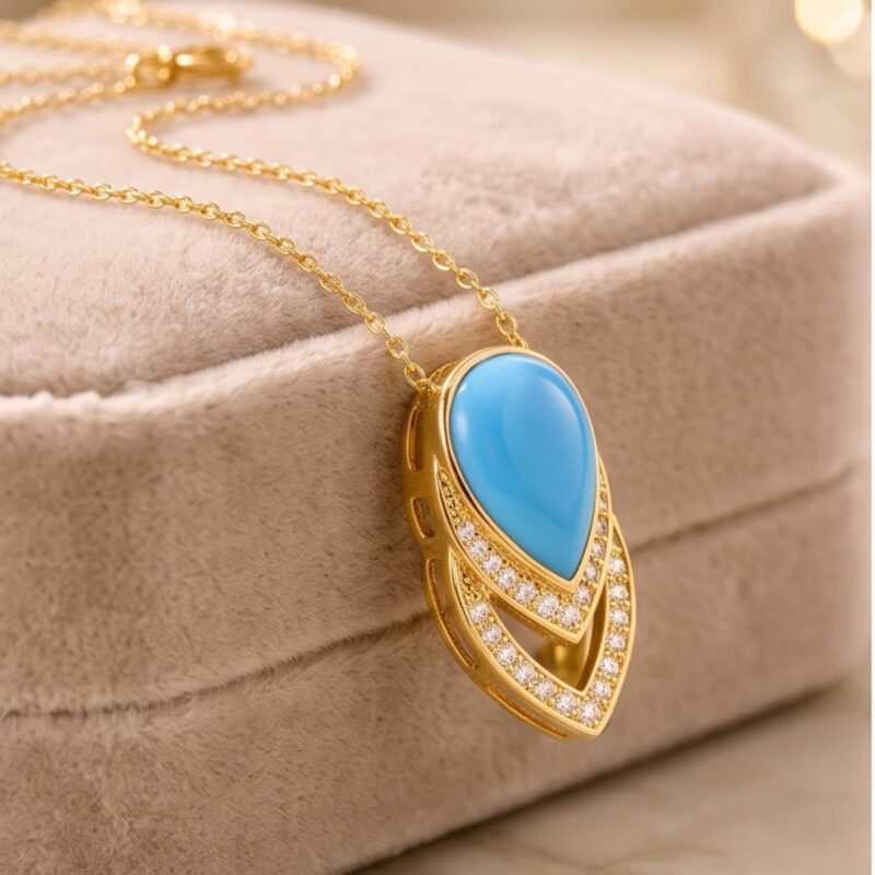Alternative view of Classic Elegance 18K Yellow Gold Natural Diamond Necklace by Bafleh Jewellery