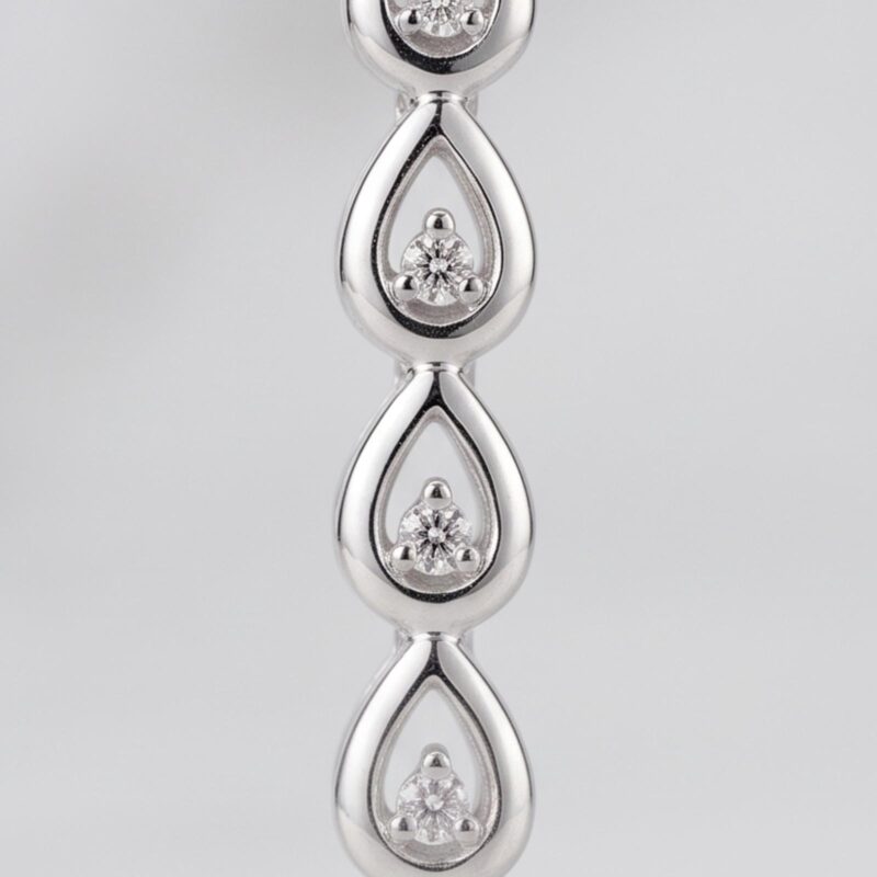 Alternative view of 18K White Gold Natural Diamond Necklace Bafleh Jewellery Exclusive