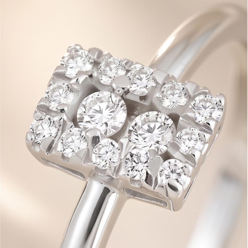 Alternative view of Bafleh Jewellery Exclusive 18K White Gold Natural Diamond Ring