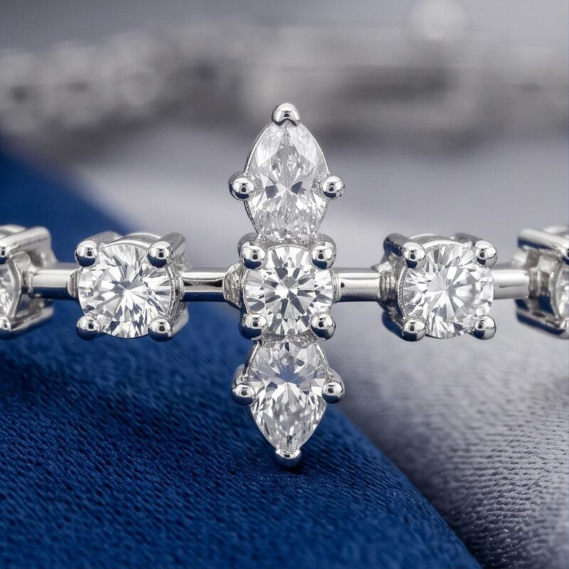 Alternative view of Shop Exclusive 18K White Gold Diamond Bracelets at Bafleh Jewellery