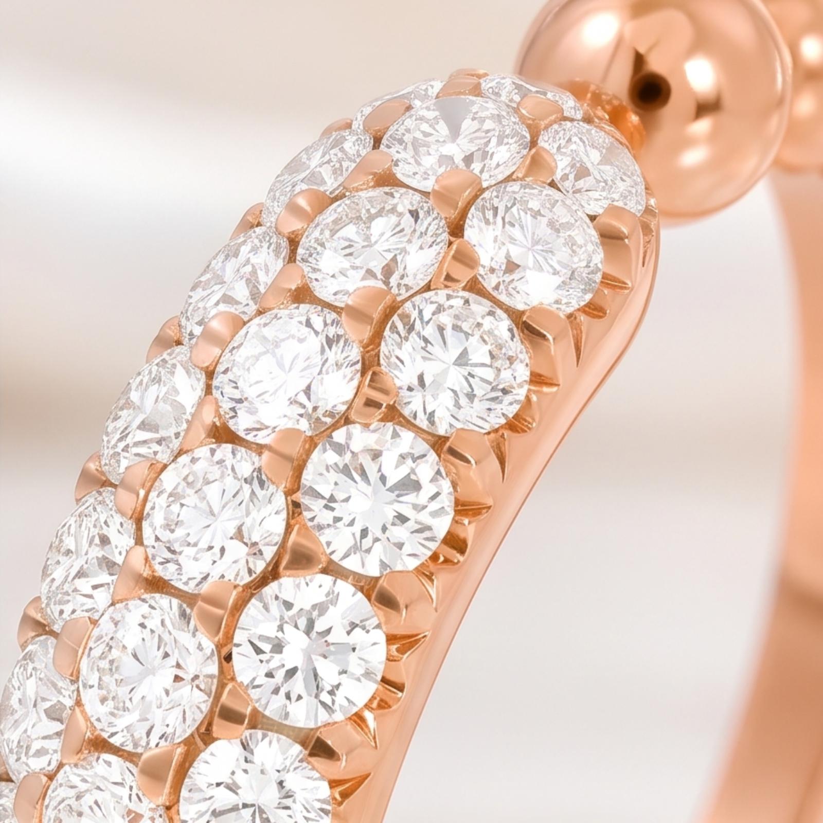 Shine Brighter with a Premium 18K Rose Gold Diamond Ring Featuring Authentic Natural Diamonds Exclusively at Bafleh Jewellery - Image 3