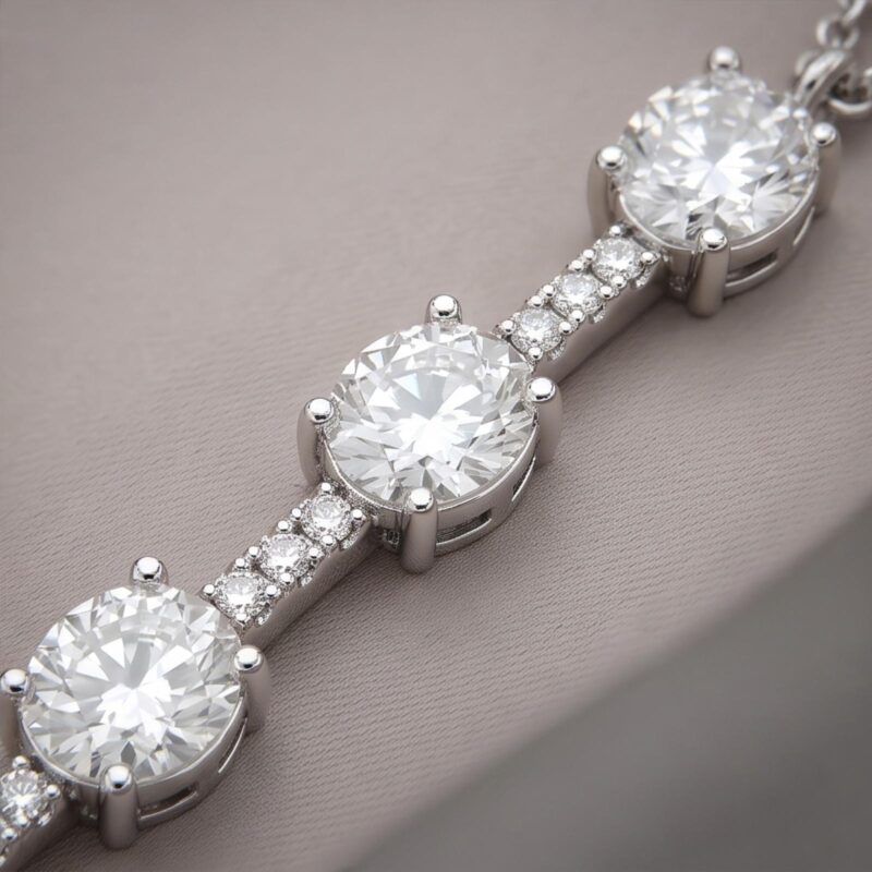Alternative view of Bafleh Jewellery 18K White Gold Natural Diamond Bracelet