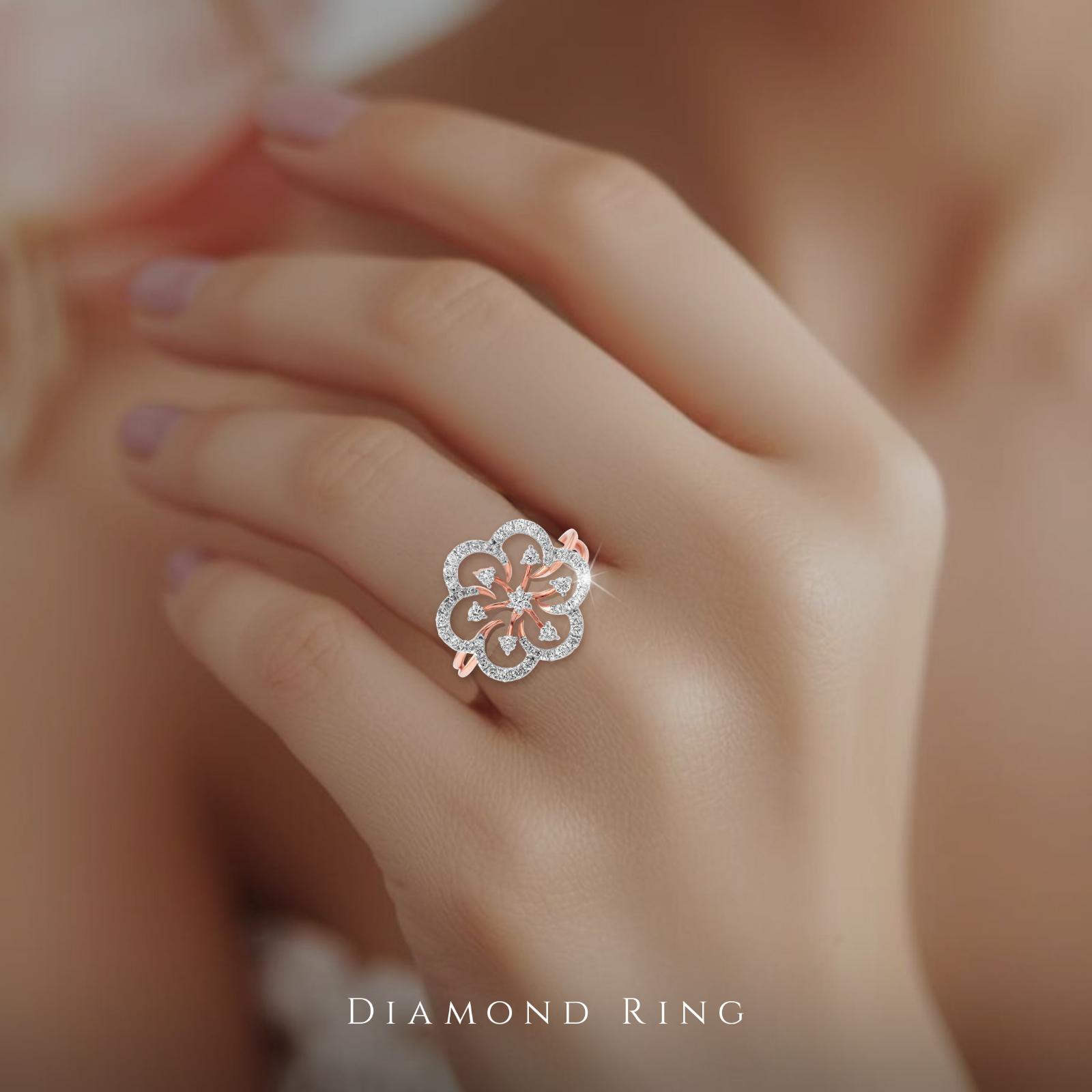 Celebrate Forever with Our Rose Gold Diamond Twin Engagement Rings Only at Bafleh Jewellery - Image 7