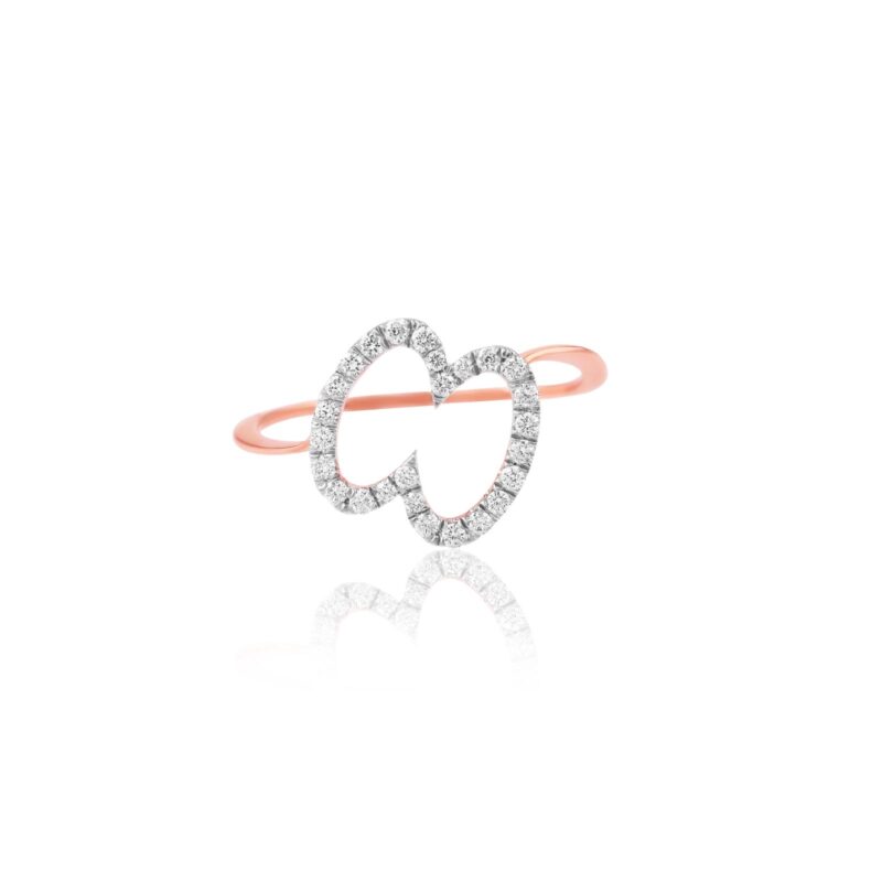 Alternative view of The Perfect Proposal: Twin Diamond Engagement Ring in Rose Gold