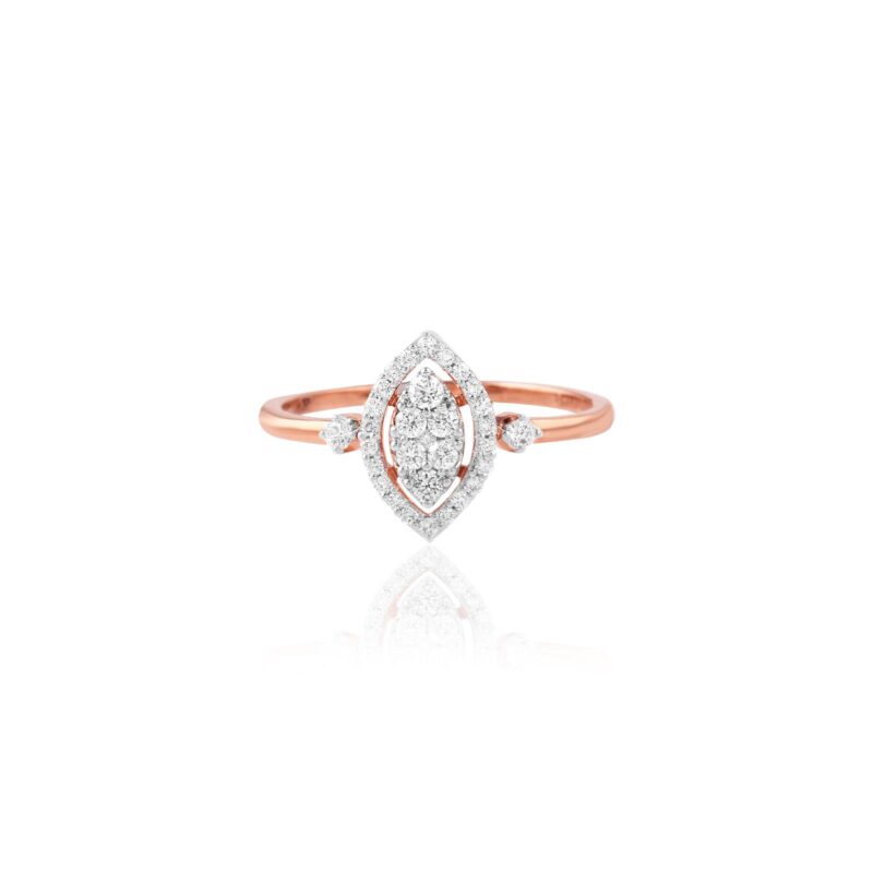 Alternative view of Classic & Contemporary Rose Gold Diamond Rings at Bafleh Jewellery