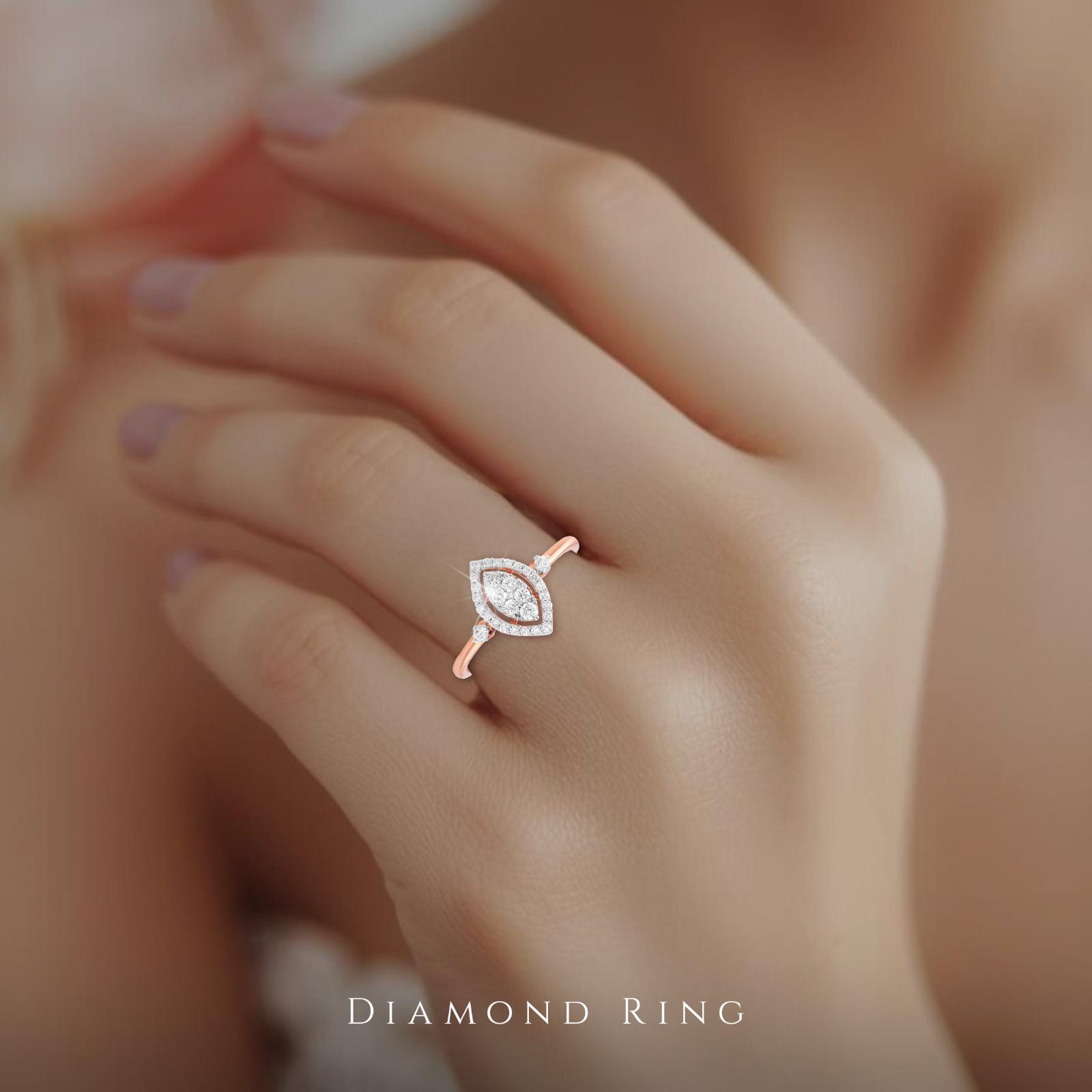 Classic & Contemporary Rose Gold Diamond Rings at Bafleh Jewellery - Image 4