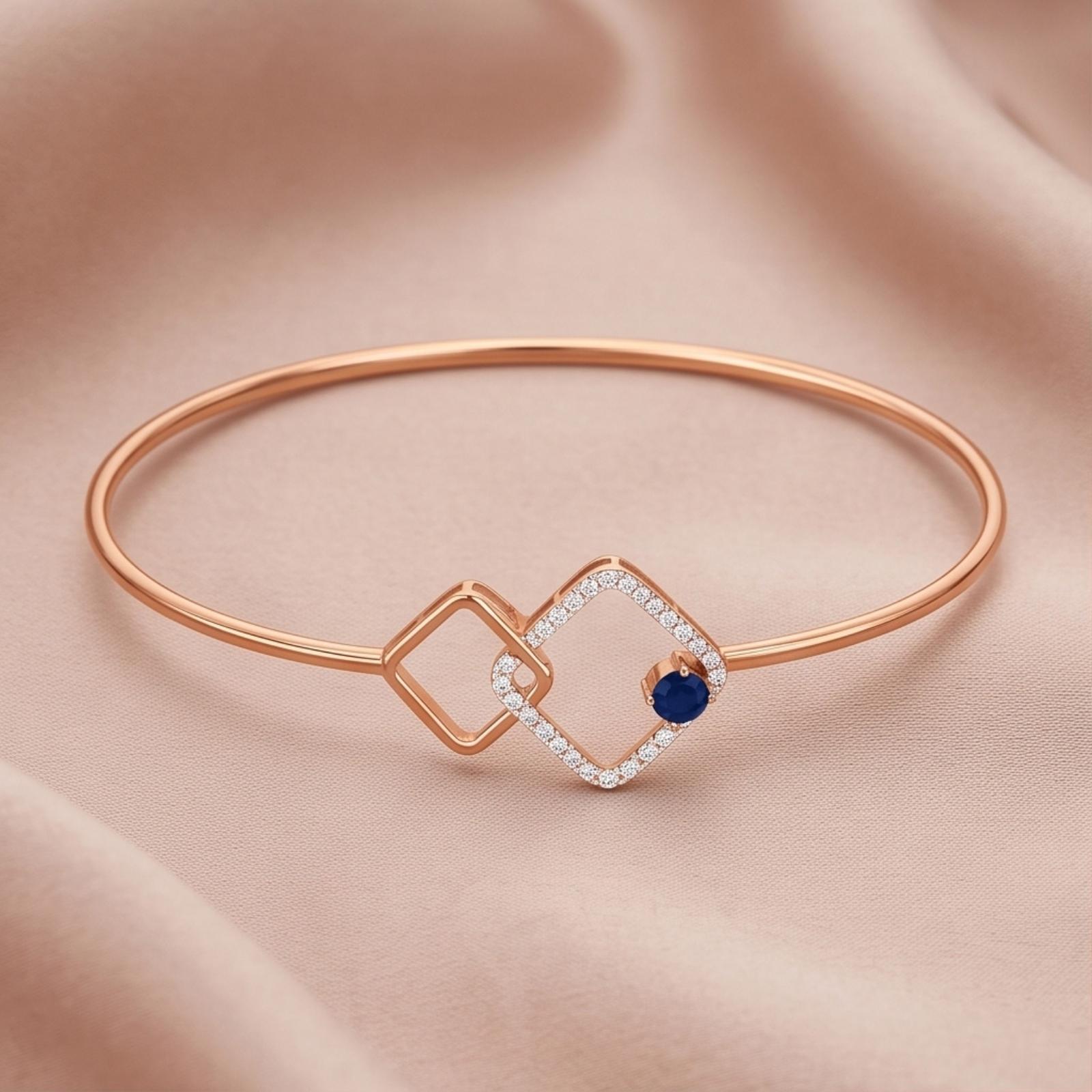 Designer Diamond Bangle Crafted in 18K Rose Gold - Image 5