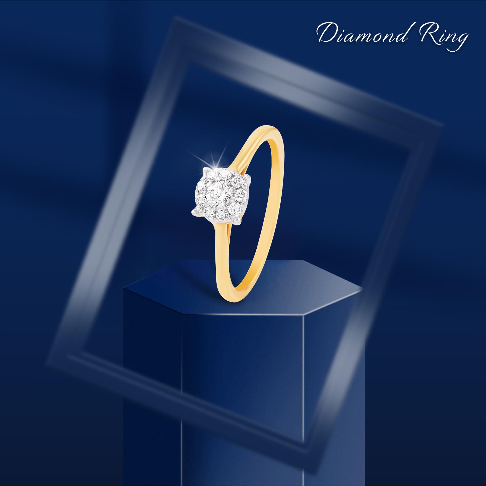 Yellow Gold Diamond Engagement Ring with IDT Certificate ? Exclusively at Bafleh Jewellery - Image 3