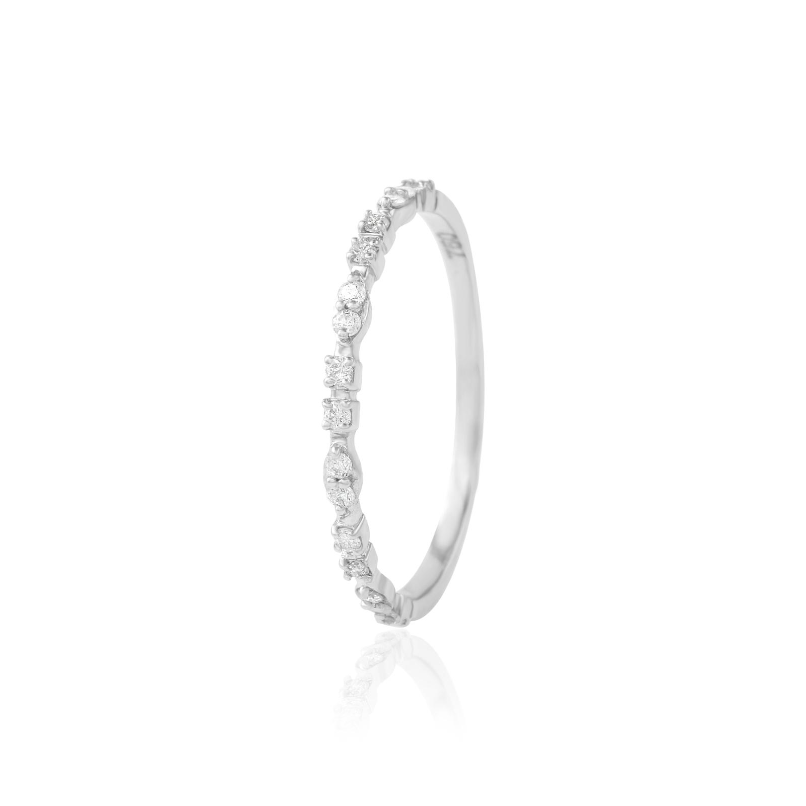 Shine Together: Twin Diamond White Gold Engagement Rings ? Available Only at Bafleh Jewellery - Image 2