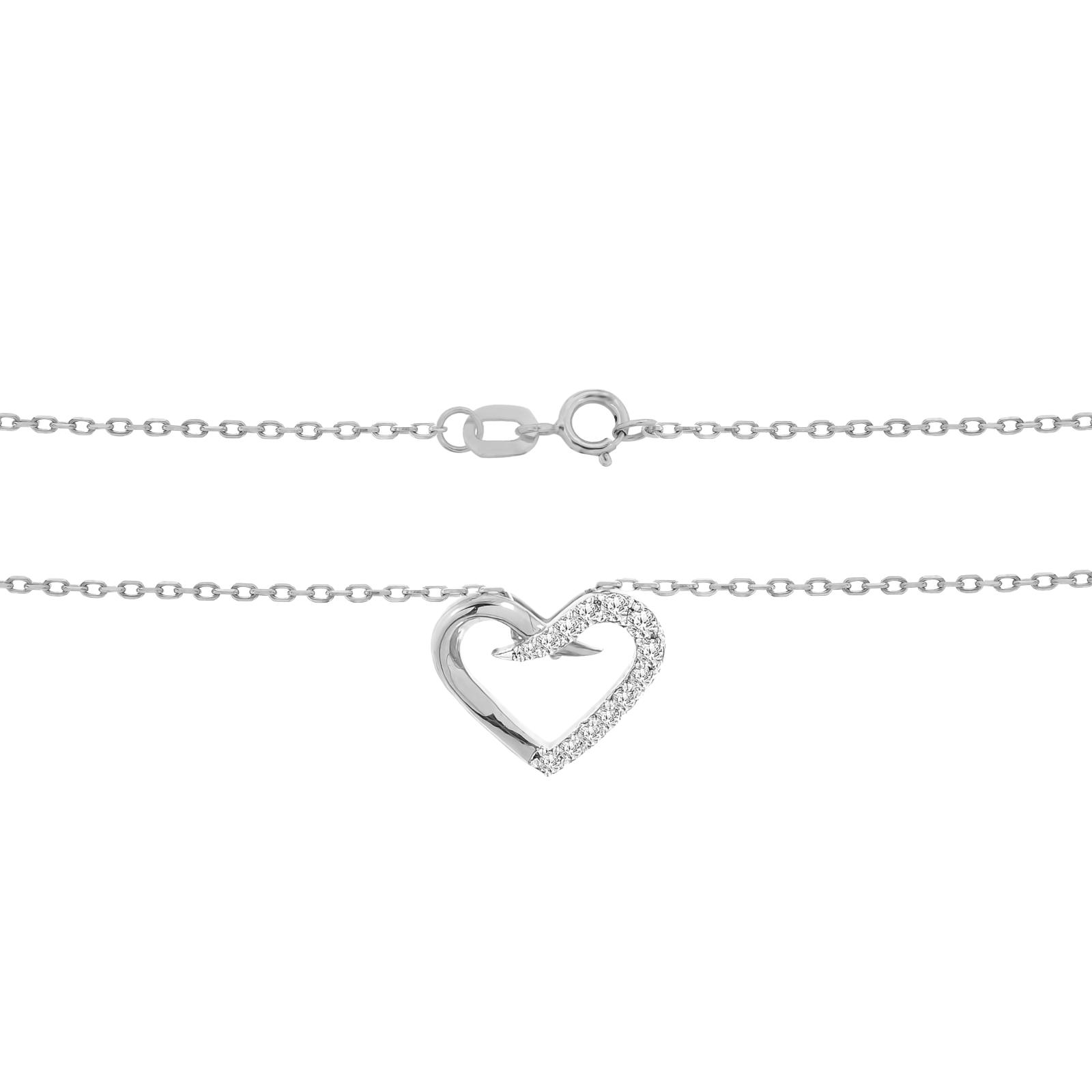 Lightweight Heart-Shaped Diamond Necklace ? Your Daily Dose of Sparkle - Image 2