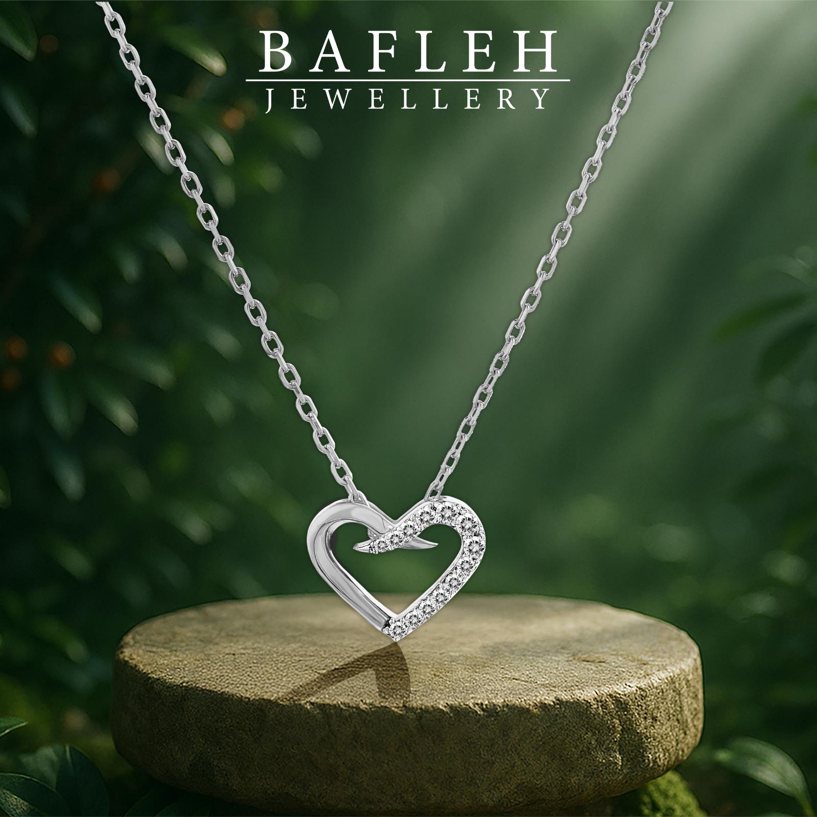 Lightweight Heart-Shaped Diamond Necklace ? Your Daily Dose of Sparkle - Image 4