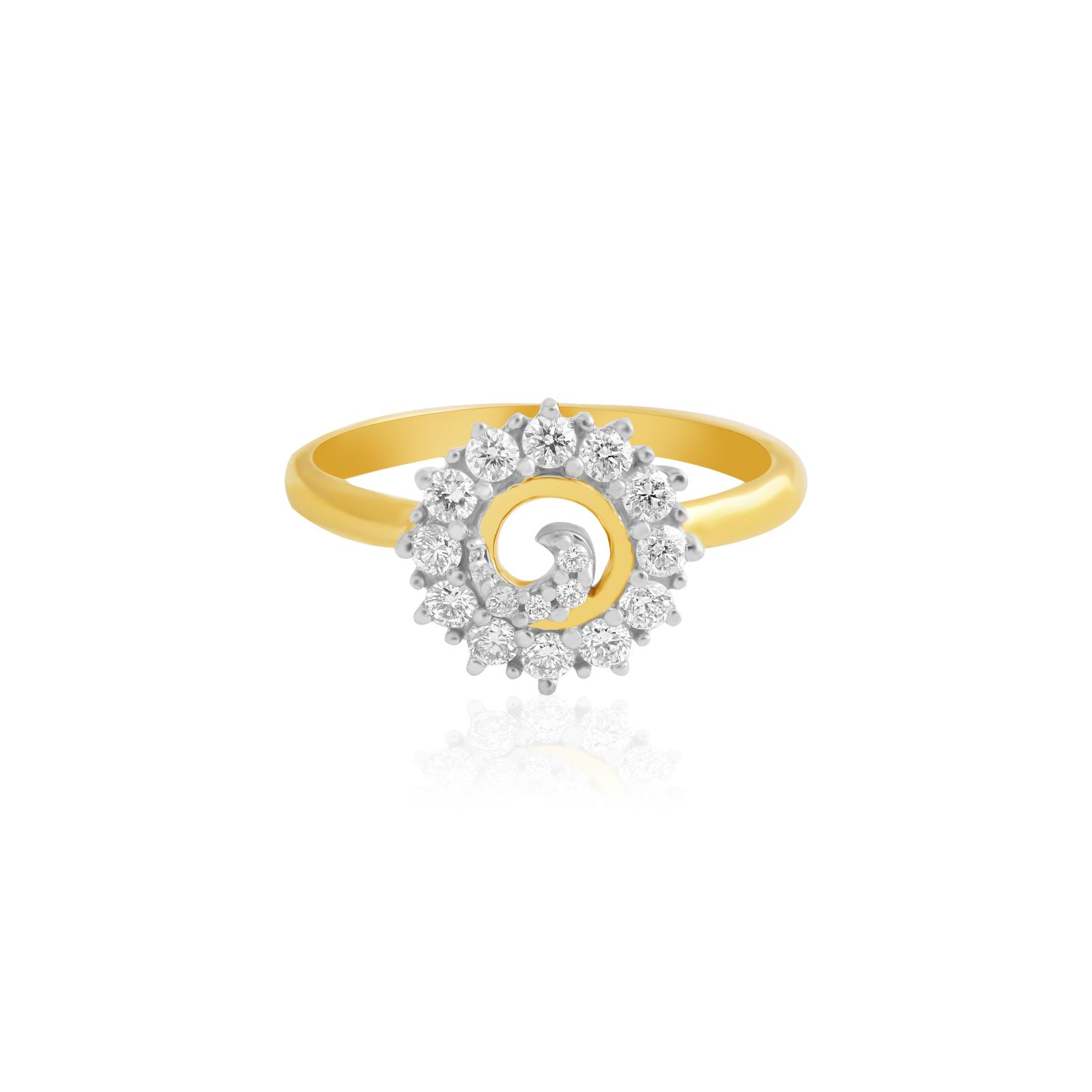 Shine Forever with Exquisite 18K Yellow Gold Natural Diamond Ring - Image 4