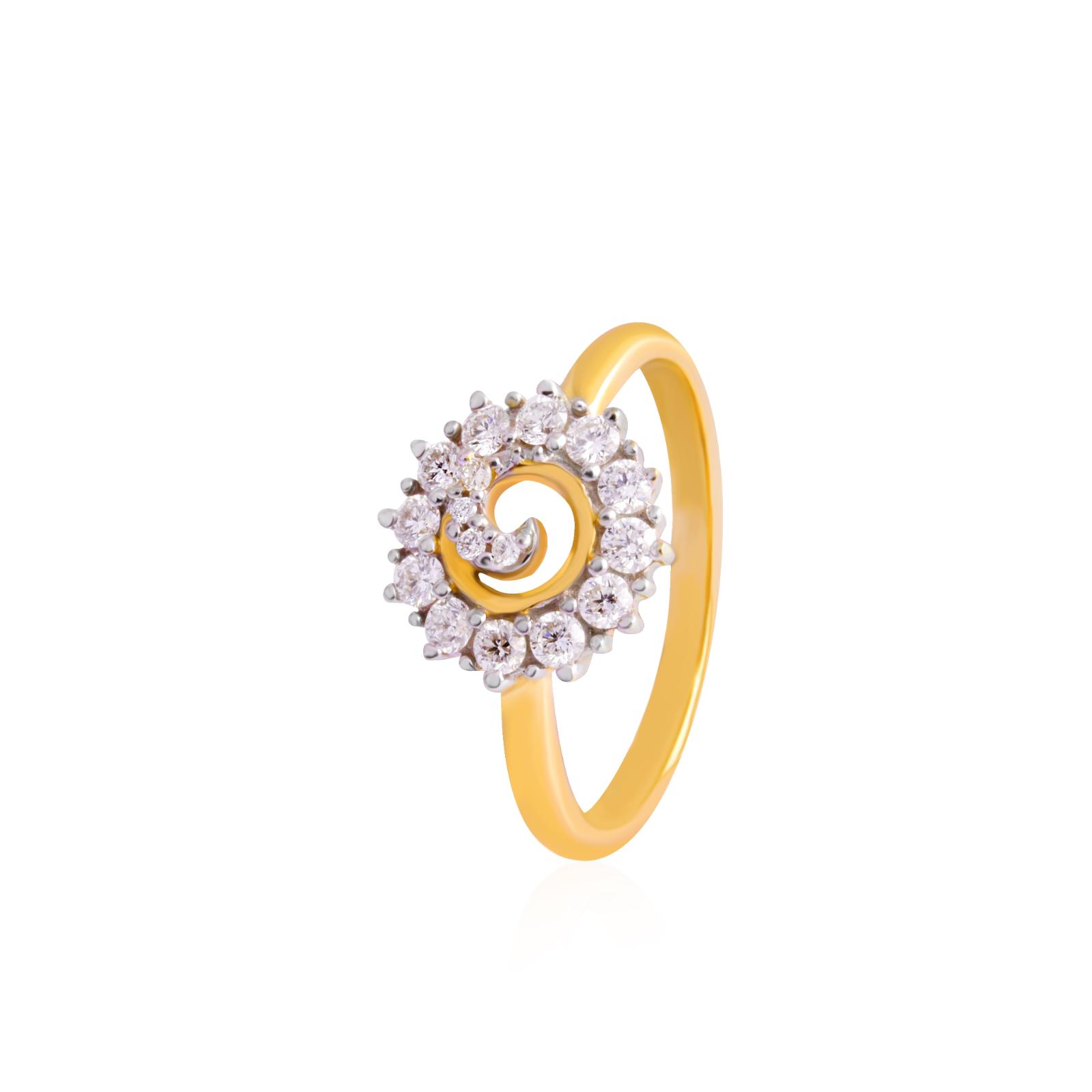 Shine Forever with Exquisite 18K Yellow Gold Natural Diamond Ring - Image 3