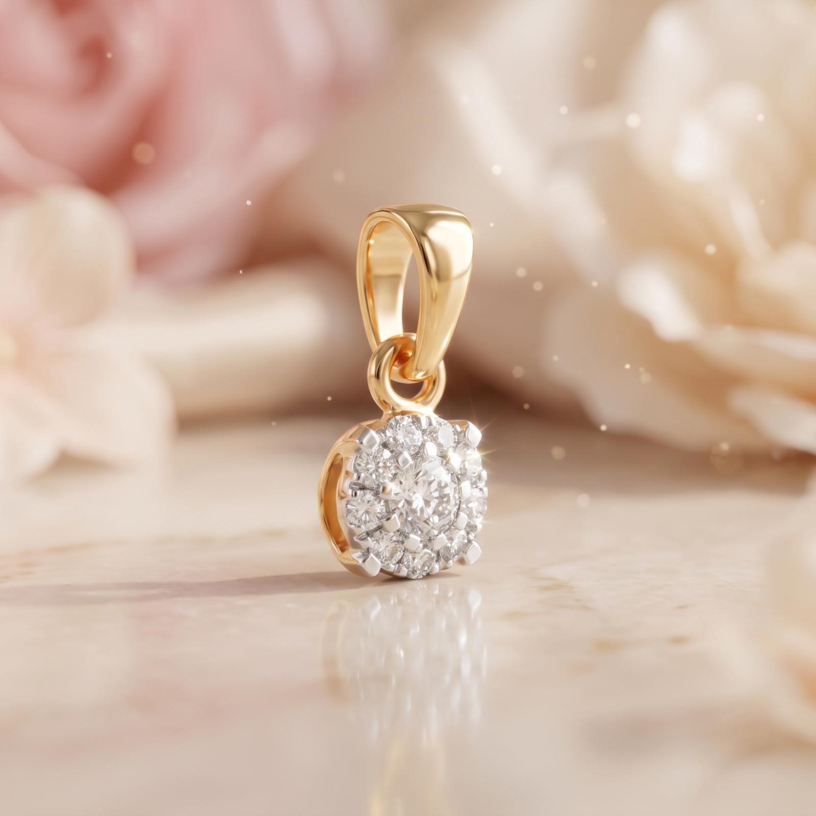 Certified Brilliance: Diamond Pendant with IDT Certificate at Bafleh Jewellery - Image 3