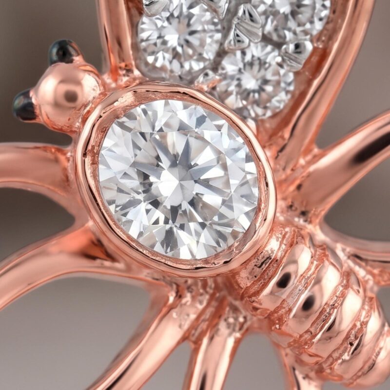 Alternative view of Fly High with the Timeless Charm of a Diamond Butterfly Pendant