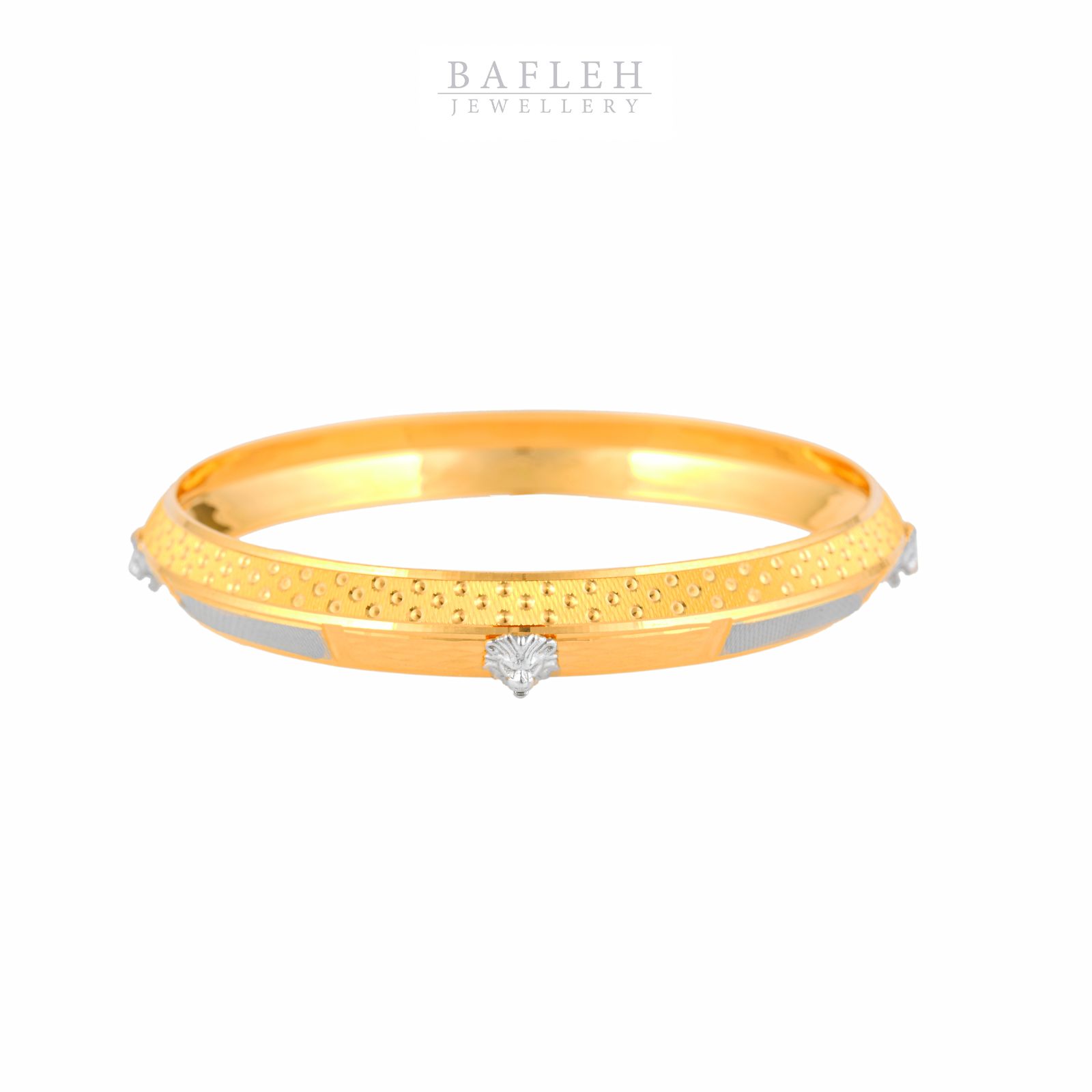 Designer 22K Gold Bangle Crafted with Exquisite Details | Bafleh Jewellery
