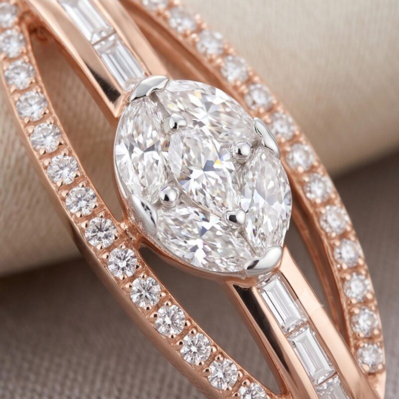 Alternative view of Embrace Eternal Beauty with Brilliant Diamond Necklaces by Bafleh Jewellery