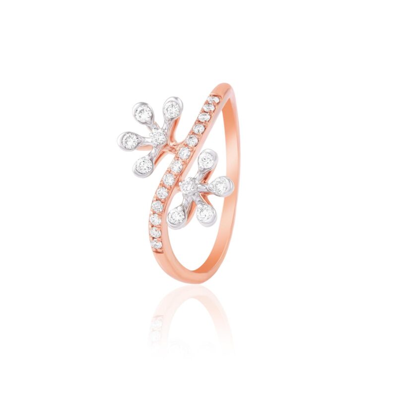 Certified Brilliance in Rose Gold ? Diamond Ring Available Only at Bafleh