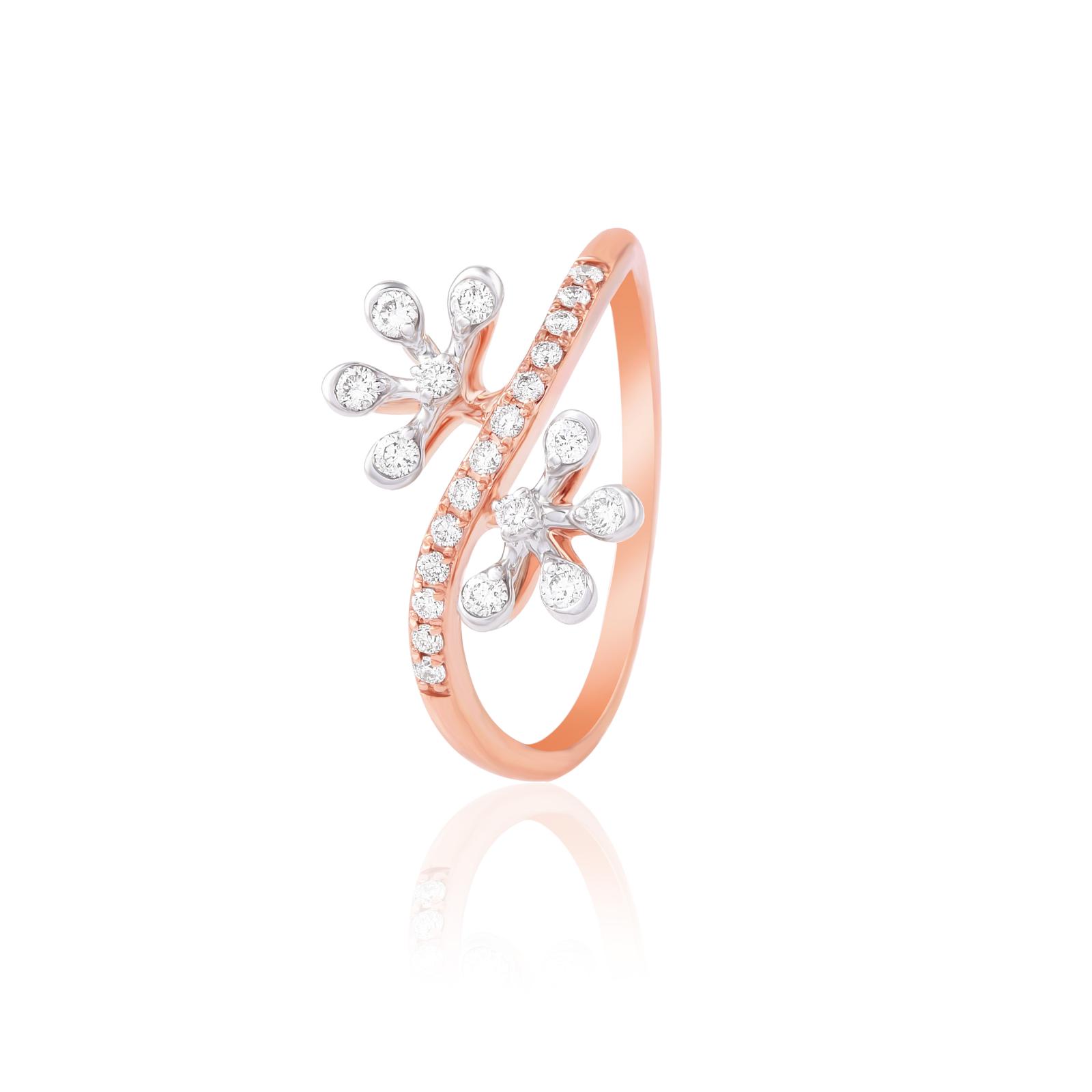 Certified Brilliance in Rose Gold ? Diamond Ring Available Only at Bafleh