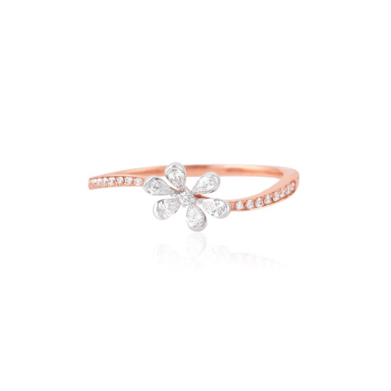 Alternative view of A Ring That Radiates Love ? IDT Certified Rose Gold Diamond Ring at Bafleh