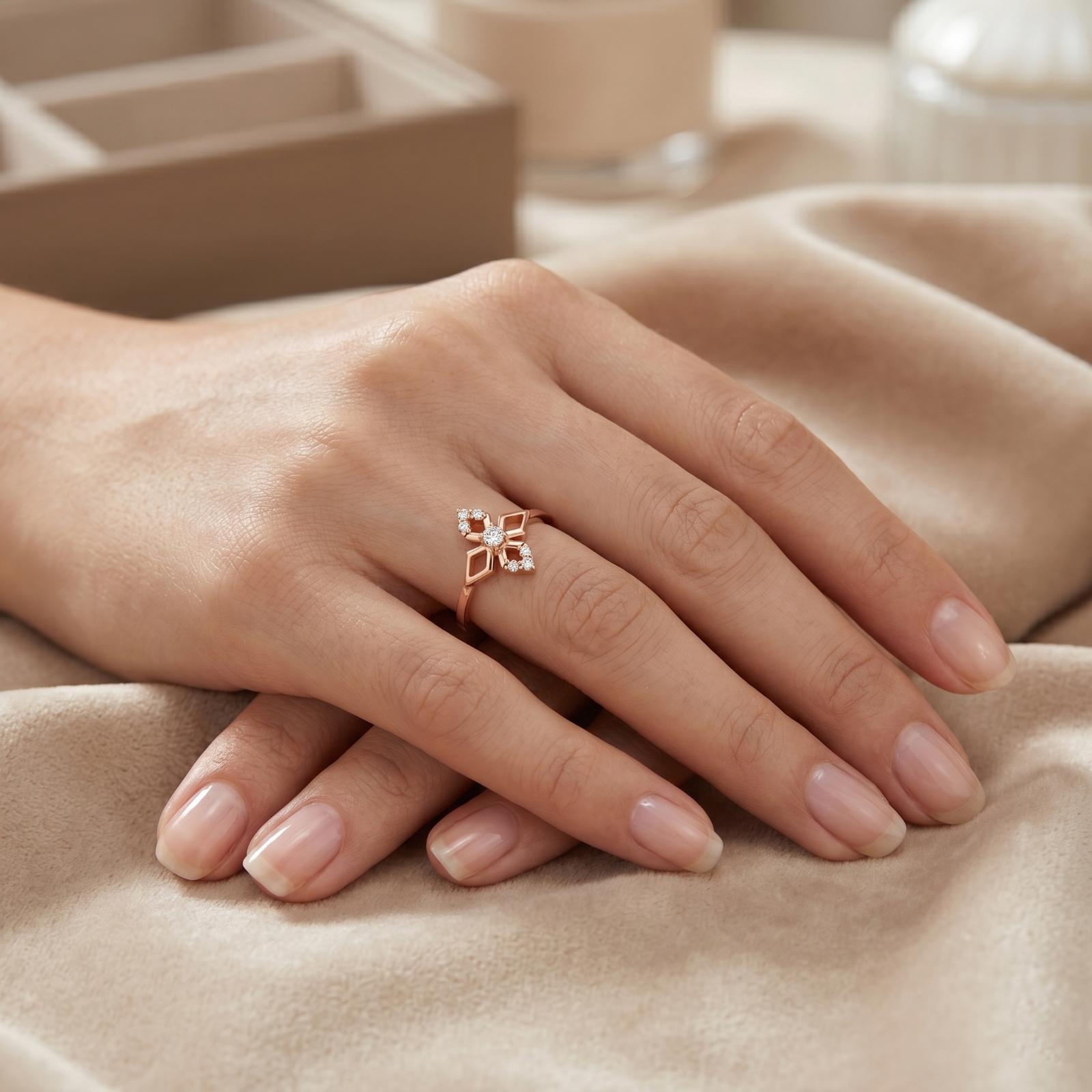 Romantic Glow: The Perfect Rose Gold Diamond Ring for Every Moment - Image 3