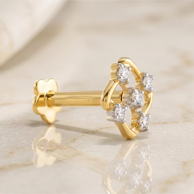 Celebrate Yourself: Adorn with a Diamond Nose Pin