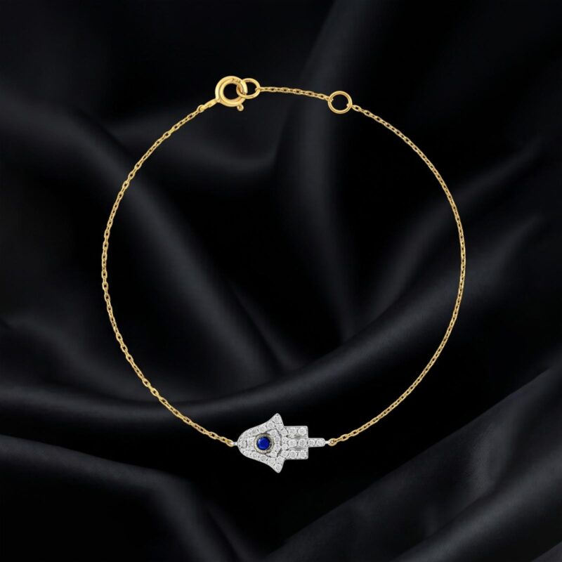 The Perfect Blend of Gold and Diamonds: Stunning Yellow Gold Bracelet