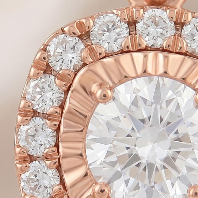Alternative view of Modern Glamour with a Diamond Square Cut Pendant