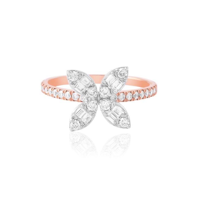 Alternative view of Elegance in Every Sparkle ? Rose Gold Diamond Ring at Bafleh