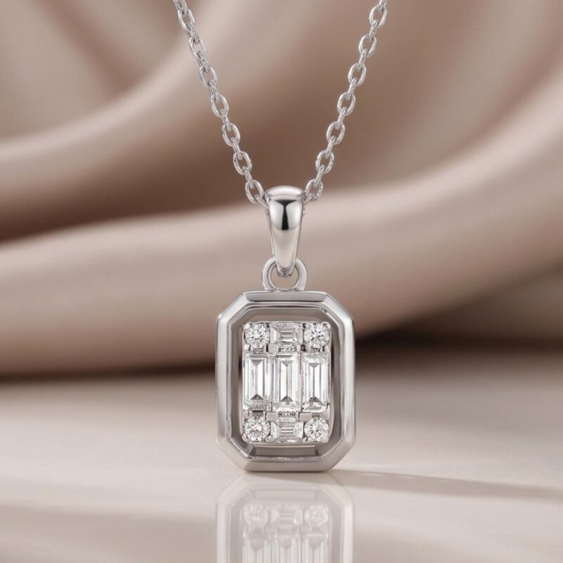 Light as Air, Bright as Stars: Daily Wear Diamond Necklace with Delicate Charm